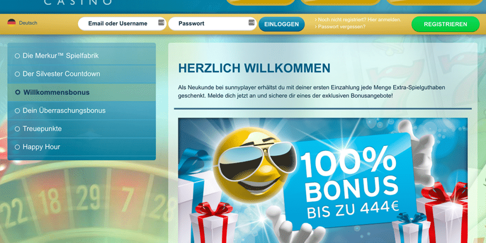 Sunny Player Casino Bonus Offiziell — Geld einzahlen bei Sunnyplayer Casino: Bonus sichern